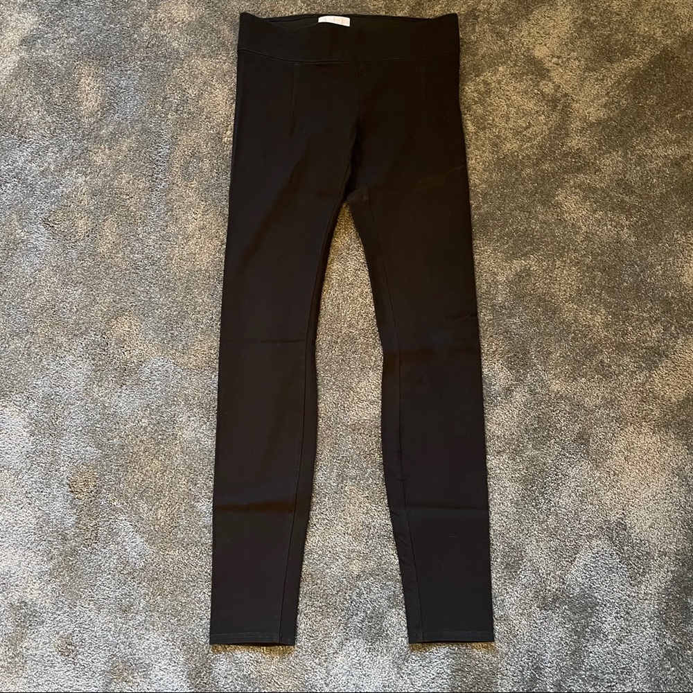 HELMUT LANG BLACK STRETCH LEGGINGS